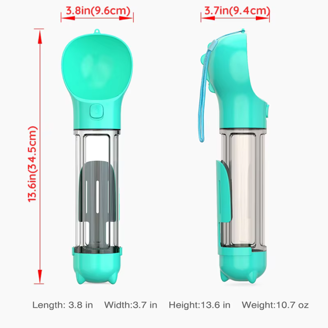 3-in-1 Portable Dog Water Bottle