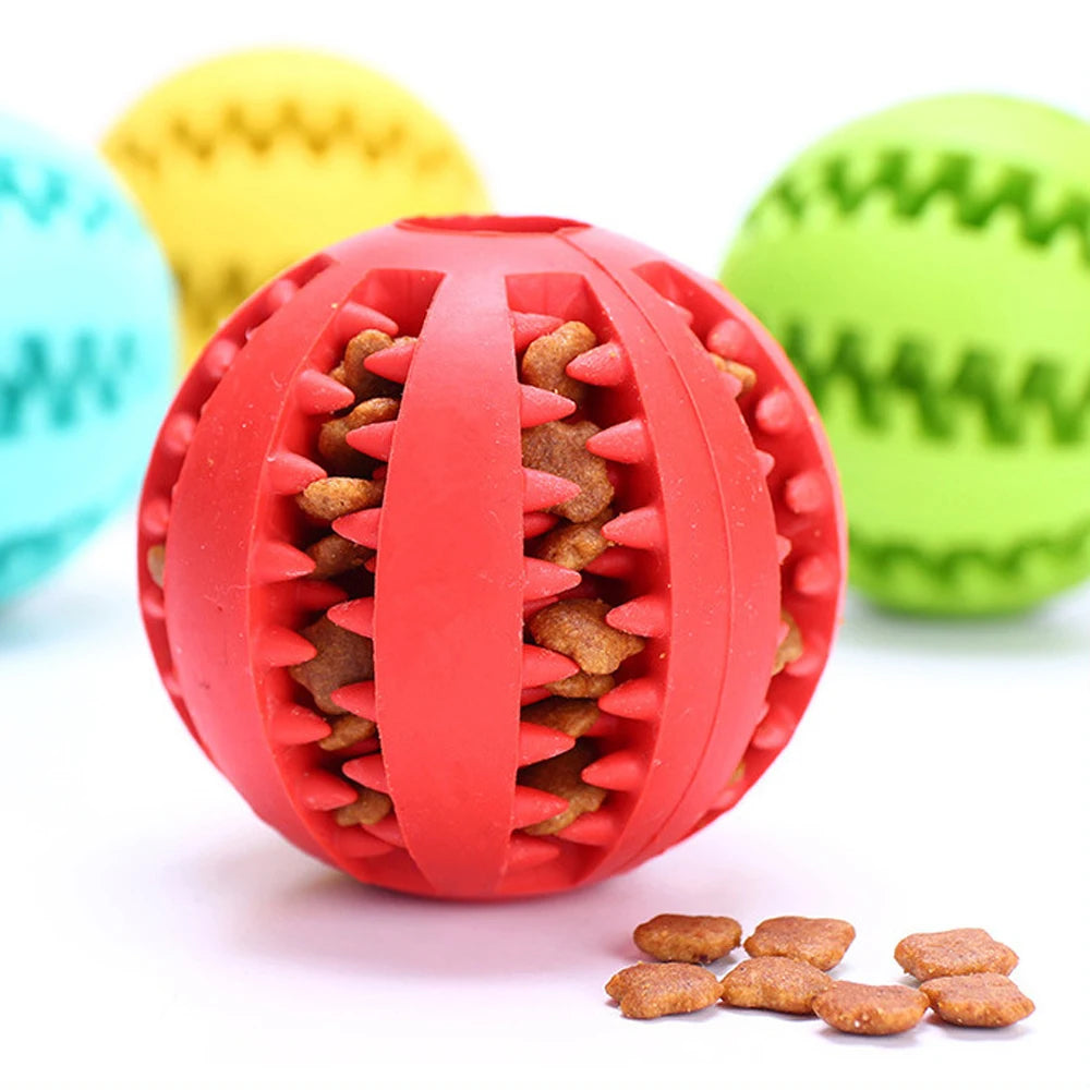 Interactive Rubber Dog Food Ball Pet Dog Toy