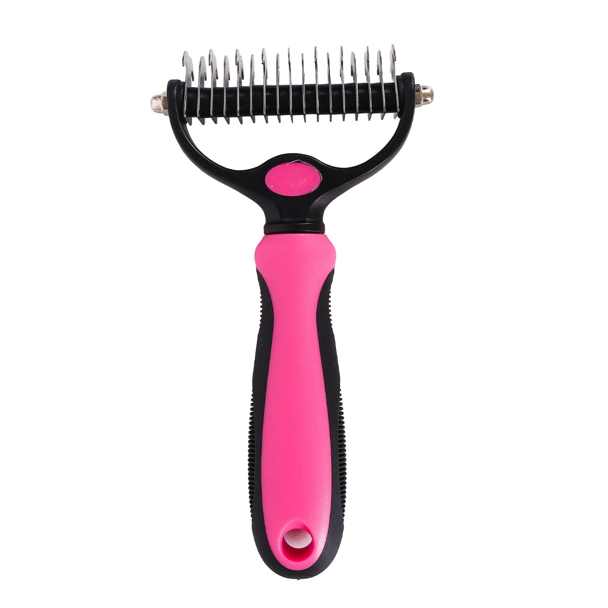 A Pet Double-sided Knot Comb Dog