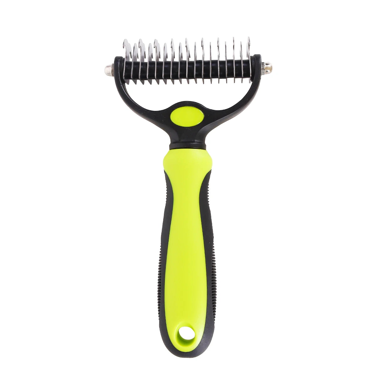 A Pet Double-sided Knot Comb Dog